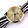 DUOYA D026 Women Analog Quartz Stripe Fabric Watch