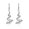 Platinum Plated Pearl Earrings