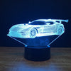 Racing Car Shape Touch Colors Changing LED Night Light