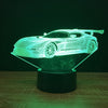 Racing Car Shape Touch Colors Changing LED Night Light