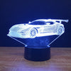 Racing Car Shape Touch Colors Changing LED Night Light
