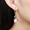 Platinum Plated Pearl Earrings