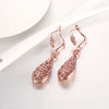 Drop Earrings Plated with Rose Gold