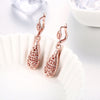 Drop Earrings Plated with Rose Gold