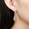 Drop Earrings Plated with Rose Gold
