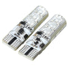 Pair of T10 5050 SMD 6LED RGB Remote Control Reading Wedge Light Bulb