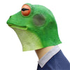 Halloween Cosplay Whimsy Prop Frog Latex Head Mask