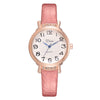 Disu DS155 Rhinestone Ladies PU Leather Watch