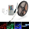 ZDM 5M 24W RGB SMD2835 Waterproof LED Strip Light 24 / 44Key IR Controller Kit with Male DC Connector
