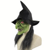 Halloween Mask Horrible Witch Head Latex Costume for Party Prop