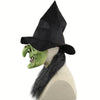Halloween Mask Horrible Witch Head Latex Costume for Party Prop
