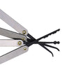 LOCKMALL Stainless Steel Hook Lock Pick Set - Silver + Black (15PCS)