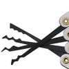 LOCKMALL Stainless Steel Hook Lock Pick Set - Silver + Black (15PCS)