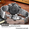 New Famous Brand Luxury Watches Men Stainless Steel Casual Business Watch Waterproof Man Quartz Analog Watches Zegarki M