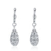 Eco-Friendly Platinum Drop Earrings
