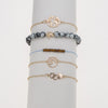 5-PIECE Set of Women'S Fashion New Jewelry Sea Turtle String Pearl Map Bracelet