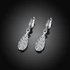 Eco-Friendly Platinum Drop Earrings