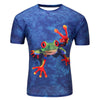 Summer Men's Short-Sleeved Personality Digital Printing 3D Loose T-Shirt