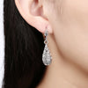 Eco-Friendly Platinum Drop Earrings