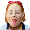 Halloween Whimsy Woman Latex Head Mask