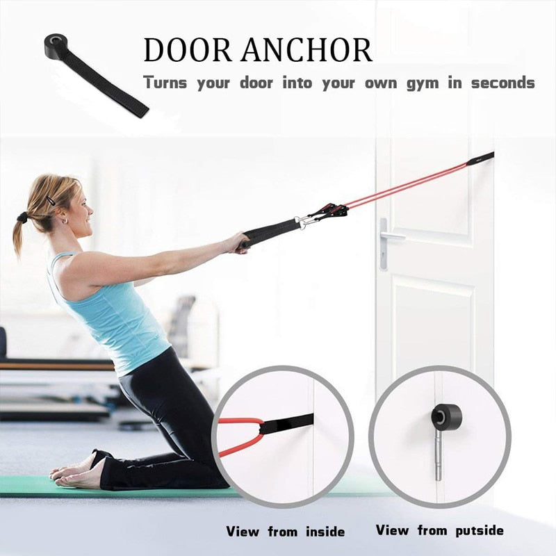 Gym Anywhere Resistance Band Sets and Rubber Expander Tubes