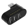 Cwxuan 180 Degree Rotation 3-port USB 2.0 Hub 480Mbps