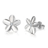 Fashionable Platinum Europe and America Popular Simple Flower Ear Studs