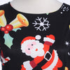 Christmas Print Slim Dress