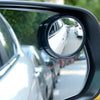 2pcs 360 Degrees Adjustable Car Small Round Mirrors Blind Spots Rearview Reverse Auxiliary Lens