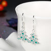 Another Silver Christmas Theme - Drop Earrings for Christmas Trees
