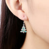 Another Silver Christmas Theme - Drop Earrings for Christmas Trees