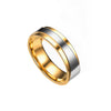 Men's Steel Lovers Gold-Plated Rings 01171 Personality Gifts Jewelry