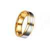 Men's Steel Lovers Gold-Plated Rings 01171 Personality Gifts Jewelry