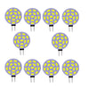 10PCS G4 4W LED Bi-Pin Lights 15SMD 5730 350-400LM DC12V