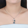 S925 Sterling Silver Star and Moon Necklace