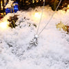 Christmas Tree Necklace Platinum Plated