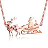Christmas Series Necklace 18-INCH Sleigh Car  Necklace