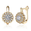 K Gold Zircon Earring Buckle Romantic Diamond Set Earring Clip