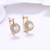 K Gold Zircon Earring Buckle Romantic Diamond Set Earring Clip