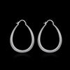 Three-Dimensional U-Shaped Earrings Fashion Drop Silver Earrings