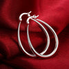 Three-Dimensional U-Shaped Earrings Fashion Drop Silver Earrings