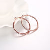 Environmentally Friendly Rose Gold Round Czech Diamond Earrings