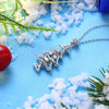 Colorful Zircon Necklaces Christmas Tree Necklaces