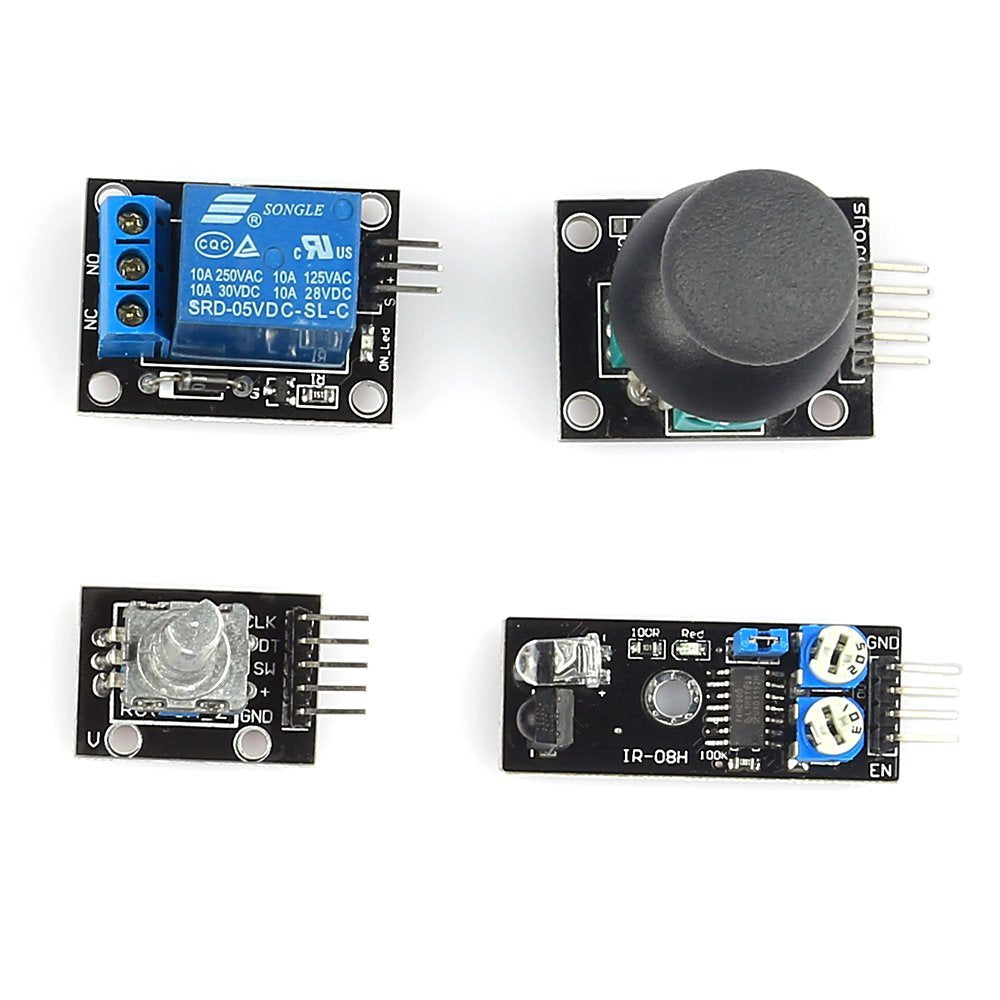 37 in 1 Sensor Modules Kit with Tutorial for Arduino MEGA Nano Raspberry Pi