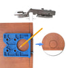 Auxiliary Tools for Punching and Installation of Woodworking Hinges