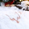 Christmas Water Zircon Necklace 18-INCH Antler Necklace