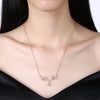Christmas Water Zircon Necklace 18-INCH Antler Necklace