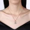 Christmas Zircon Necklace in Fishy Shape