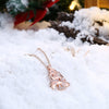 Christmas Zircon Necklace in Fishy Shape