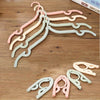 4 PCS Portable Folding Clothes Hangers Drying Rack for Travel